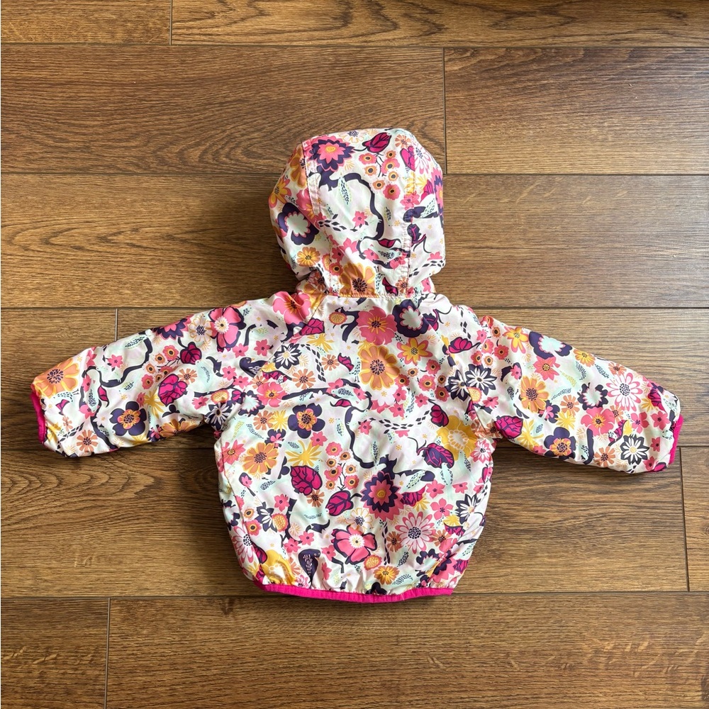 Patagonia Reversible Floral and Pink Baby Jacket Size 12-18 months - Picture 5 of 8